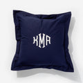 Monogrammed Pillow Sham in Navy