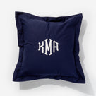 Monogrammed Pillow Sham | Navy