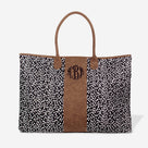 Monogrammed Dottie Weekender | Black Dot
