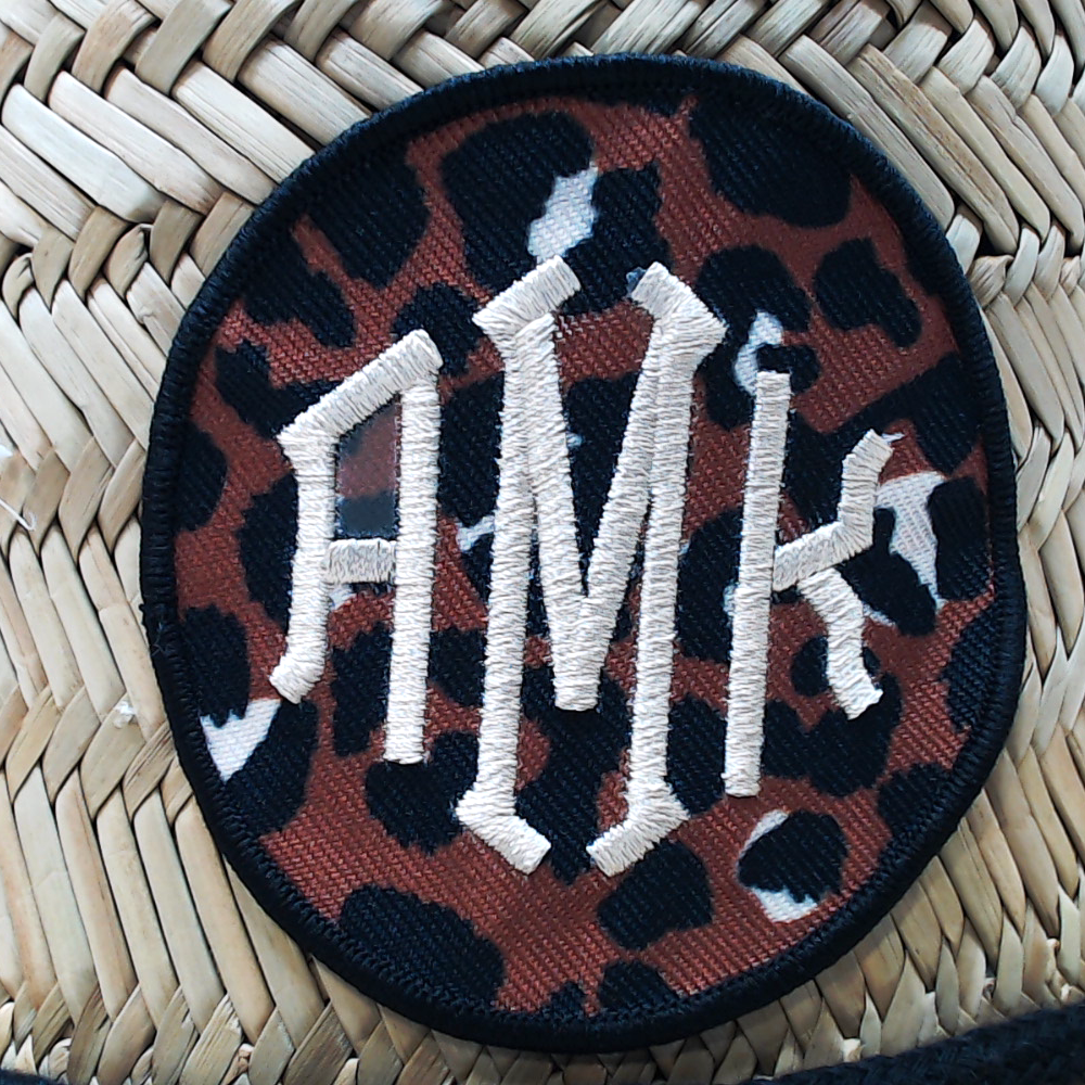 BLOOPER ACCESSORY: Monogrammed Straw Hat