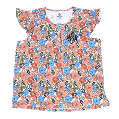 BLOOPER CLOTHING: Monogrammed Ruffle Top