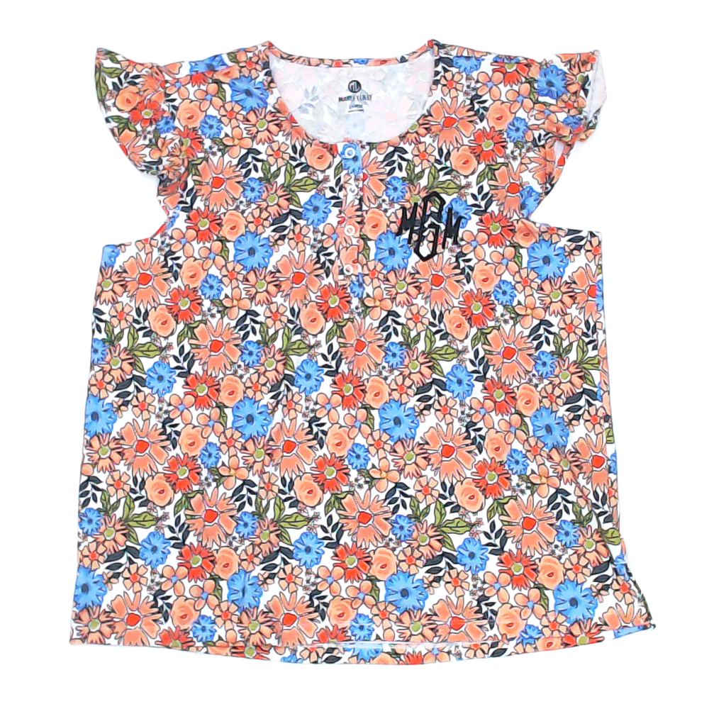 BLOOPER CLOTHING: Monogrammed Ruffle Top