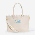 Alpha Delta Pi Laptop Tote Bag | Bone