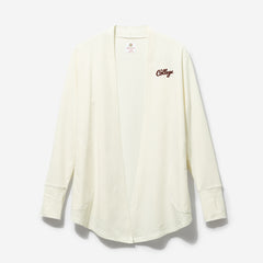 college of charleston cougars sweatshirt cardigan in heathered oatmeal new