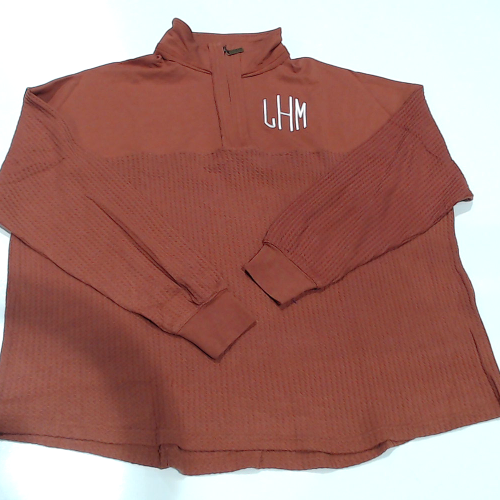 BLOOPER CLOTHING: Monogrammed Waffle Knit Pullover