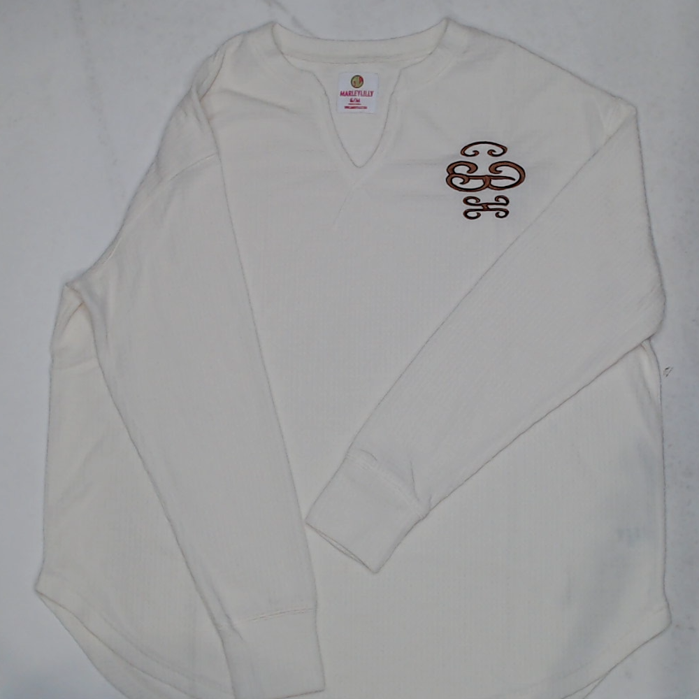 BLOOPER CLOTHING: Monogrammed Waffle Shirt