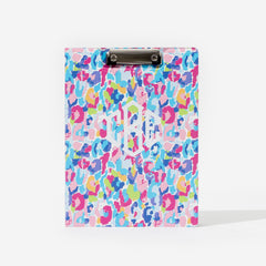 Monogrammed Clipboard in Watercolor Cheetah