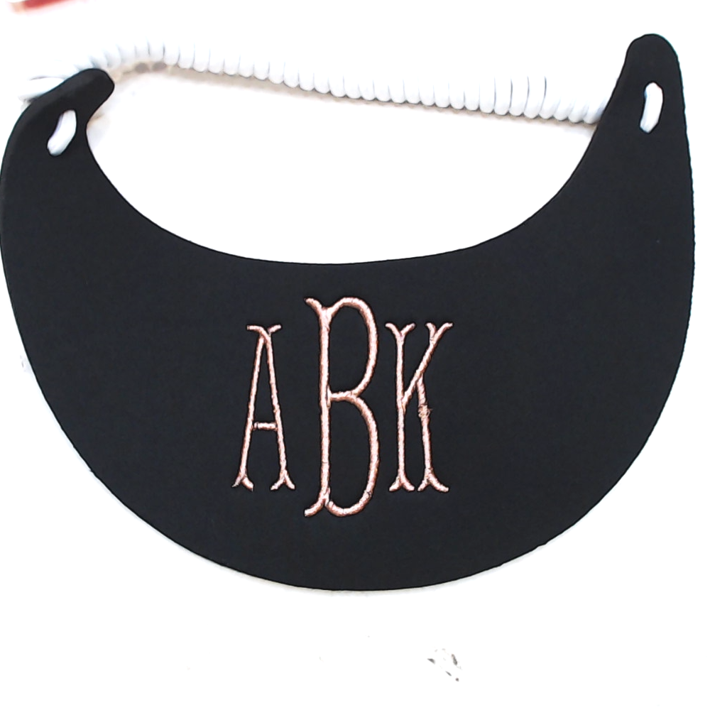BLOOPER ACCESSORY: Monogrammed Bride Tribe Visor