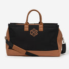 Monogrammed Upscale Weekender | Black