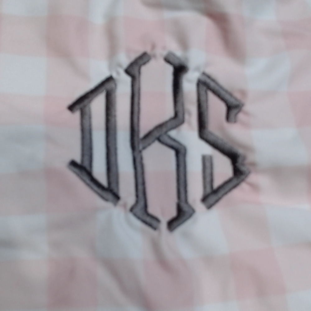 BLOOPER SWIM: Monogrammed High Neck Bikini Top