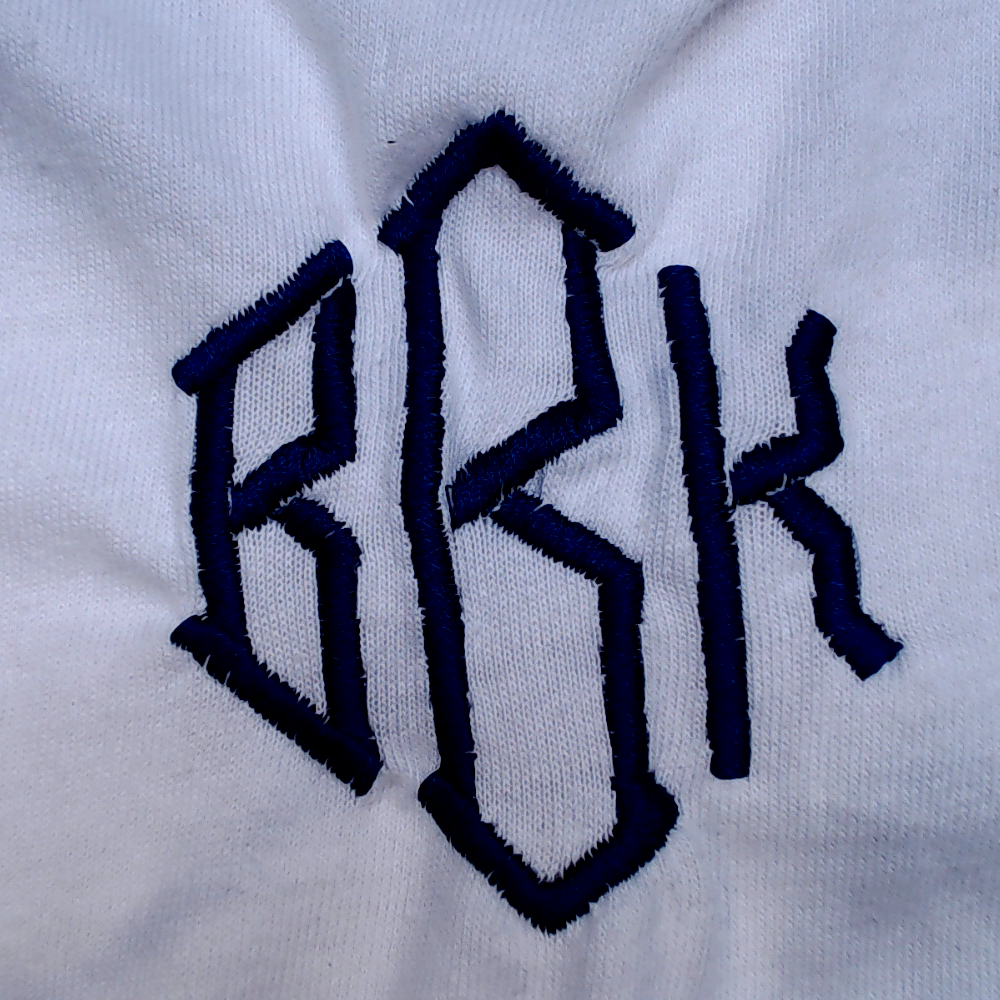 BLOOPER KIDS: Monogrammed Baby Bib