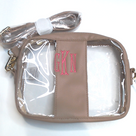 BLOOPER BAG: Monogrammed Clear Stadium Crossbody Bag