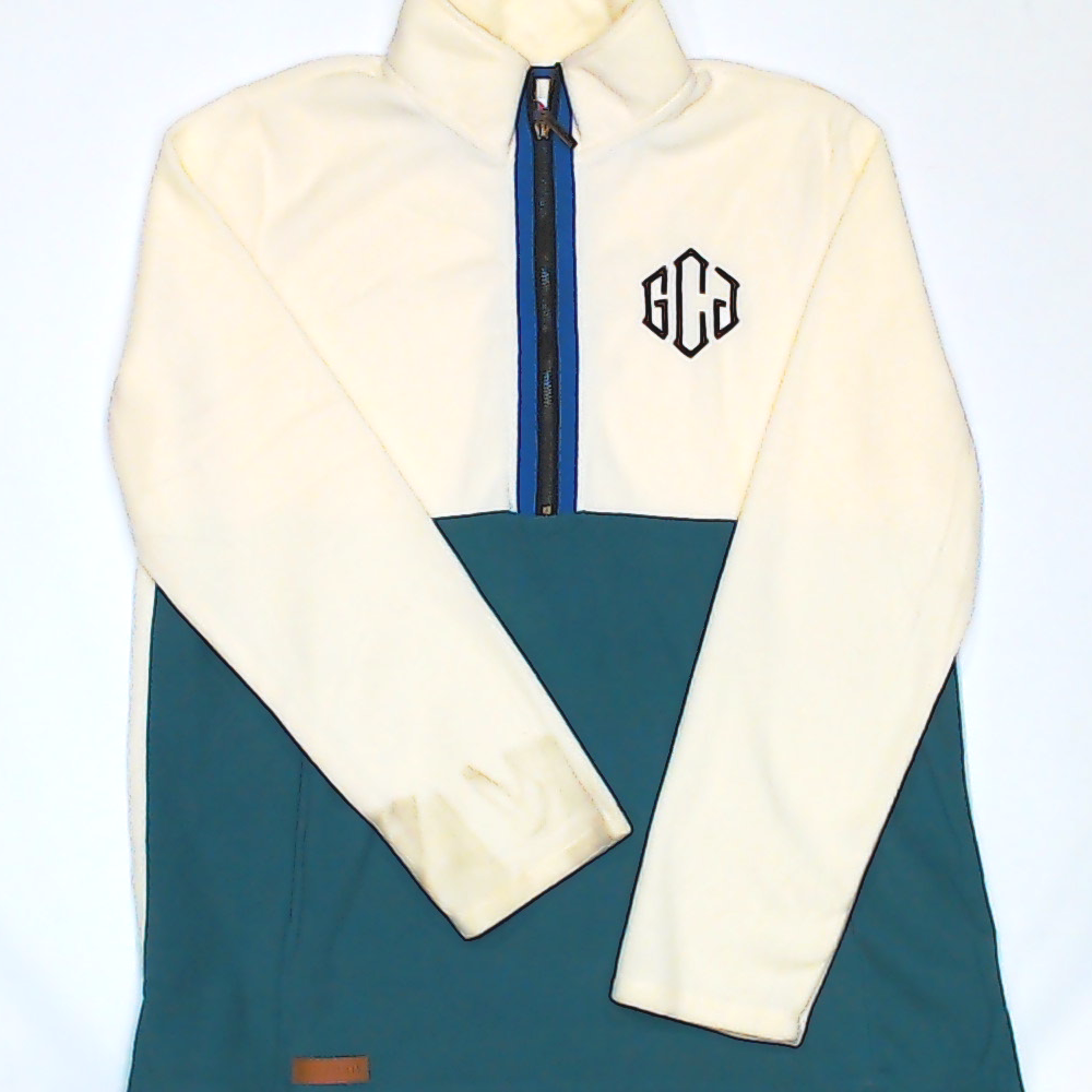 BLOOPER CLOTHING: Monogrammed Colorblock Fleece Pullover