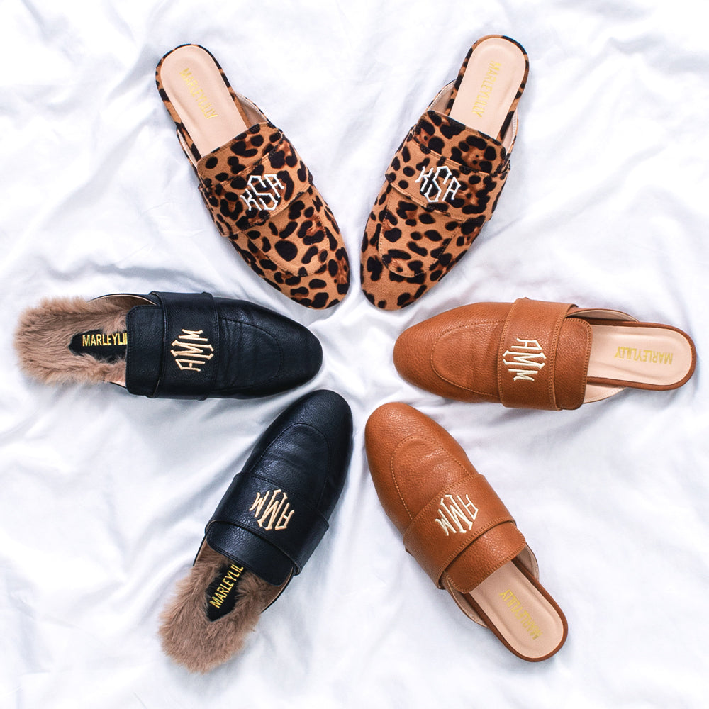 slide on loafers flatlay