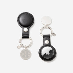 Personalized AirTag Key Chain in Black
