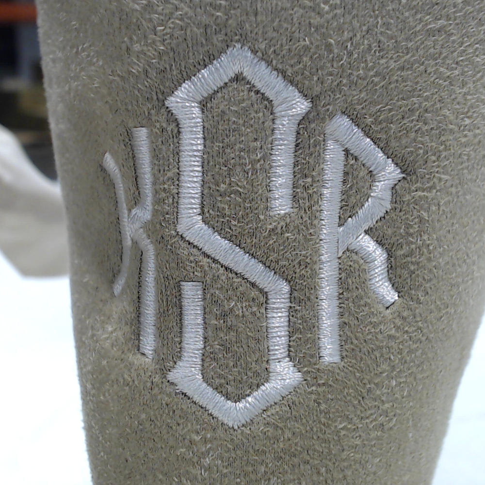 BLOOPER KIDS: Monogrammed Kids Sherpa Tie Booties