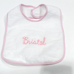 BLOOPER KIDS: Monogrammed Outline Baby Bib