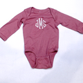 BLOOPER KIDS: Monogrammed Baby Long Sleeve Bodysuit