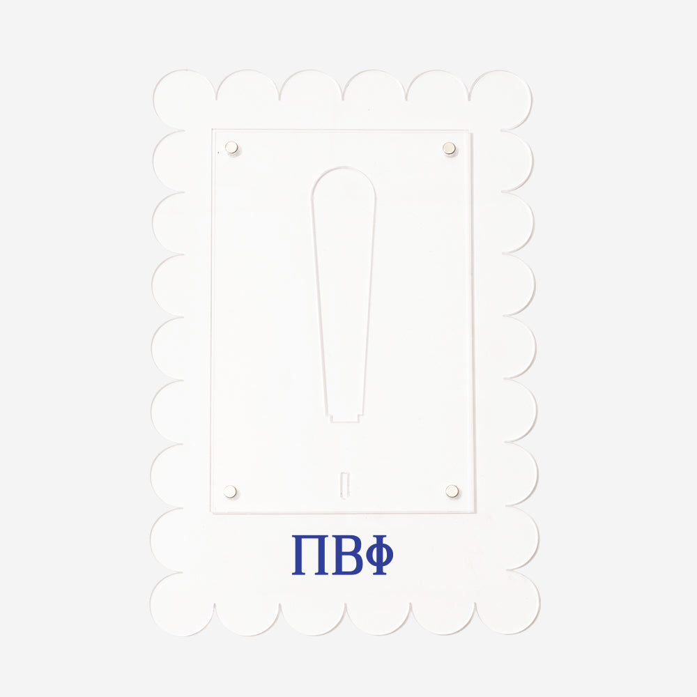 pi beta phi scalloped picture frame