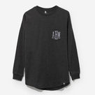 Monogrammed Long Sleeve Shirt | Charcoal