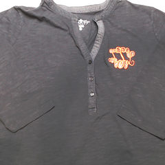 BLOOPER CLOTHING: Monogrammed Henley