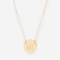kappa kappa gamma gold delicate disc necklace