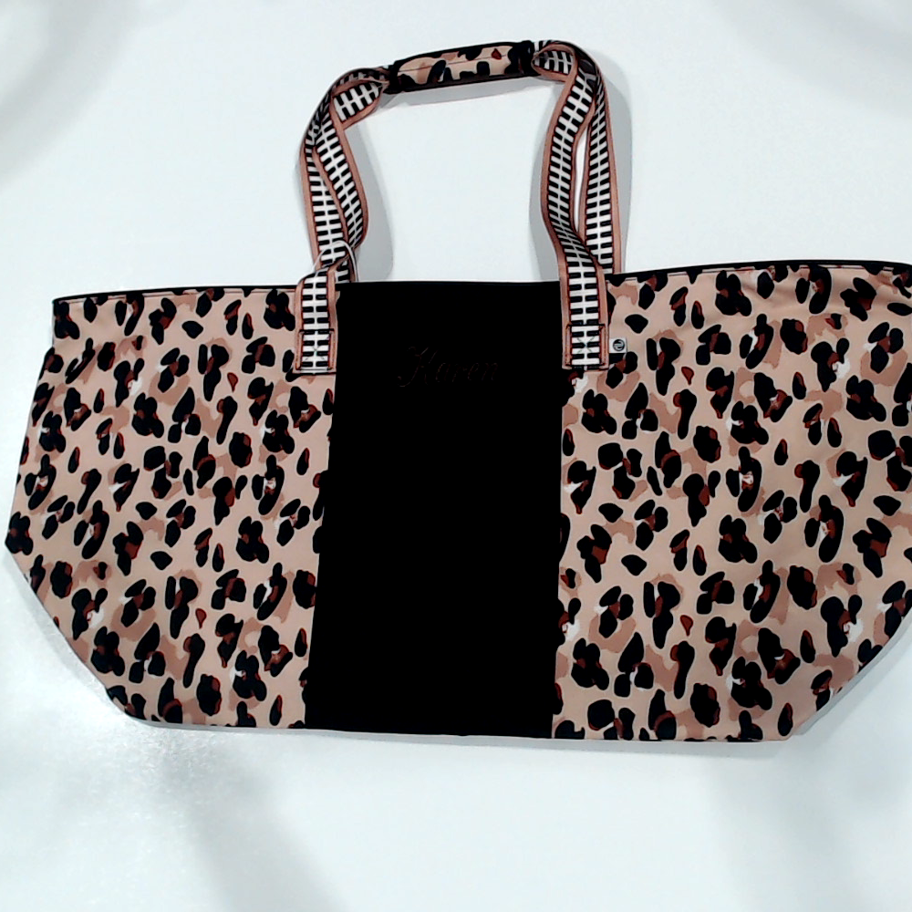 BLOOPER BAG: Monogrammed Extra Large Tote Bag