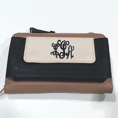 BLOOPER BAG: Monogrammed Phone Wallet Wristlet
