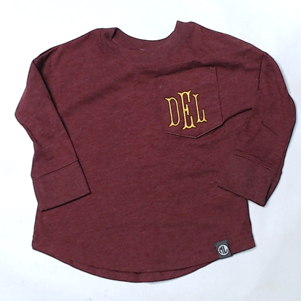 BLOOPER KIDS: Monogrammed Kids Long Sleeve Shirt