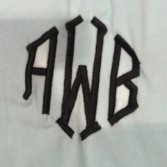 BLOOPER SWIM: Monogrammed Accent Cover Up