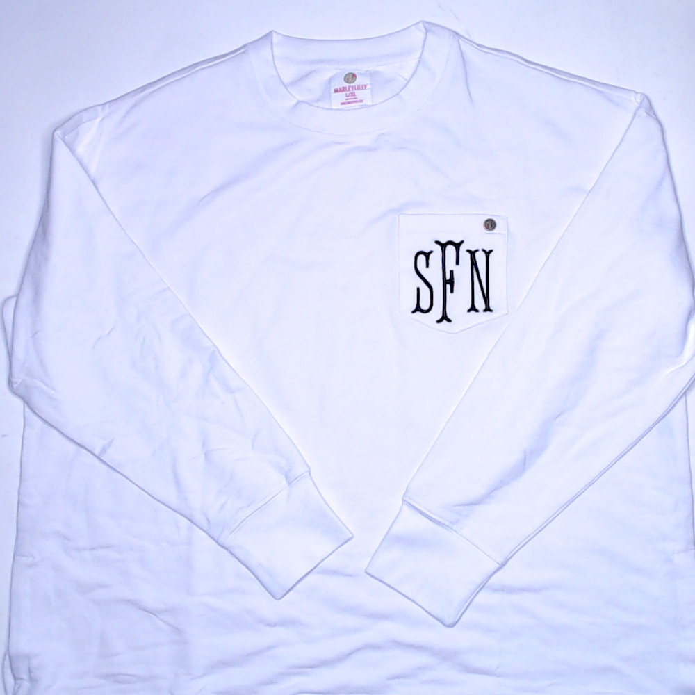 BLOOPER CLOTHING: Monogrammed Crewneck Sweatshirt