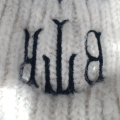 BLOOPER ACCESSORY: Monogrammed Embroidered Edge Beanie