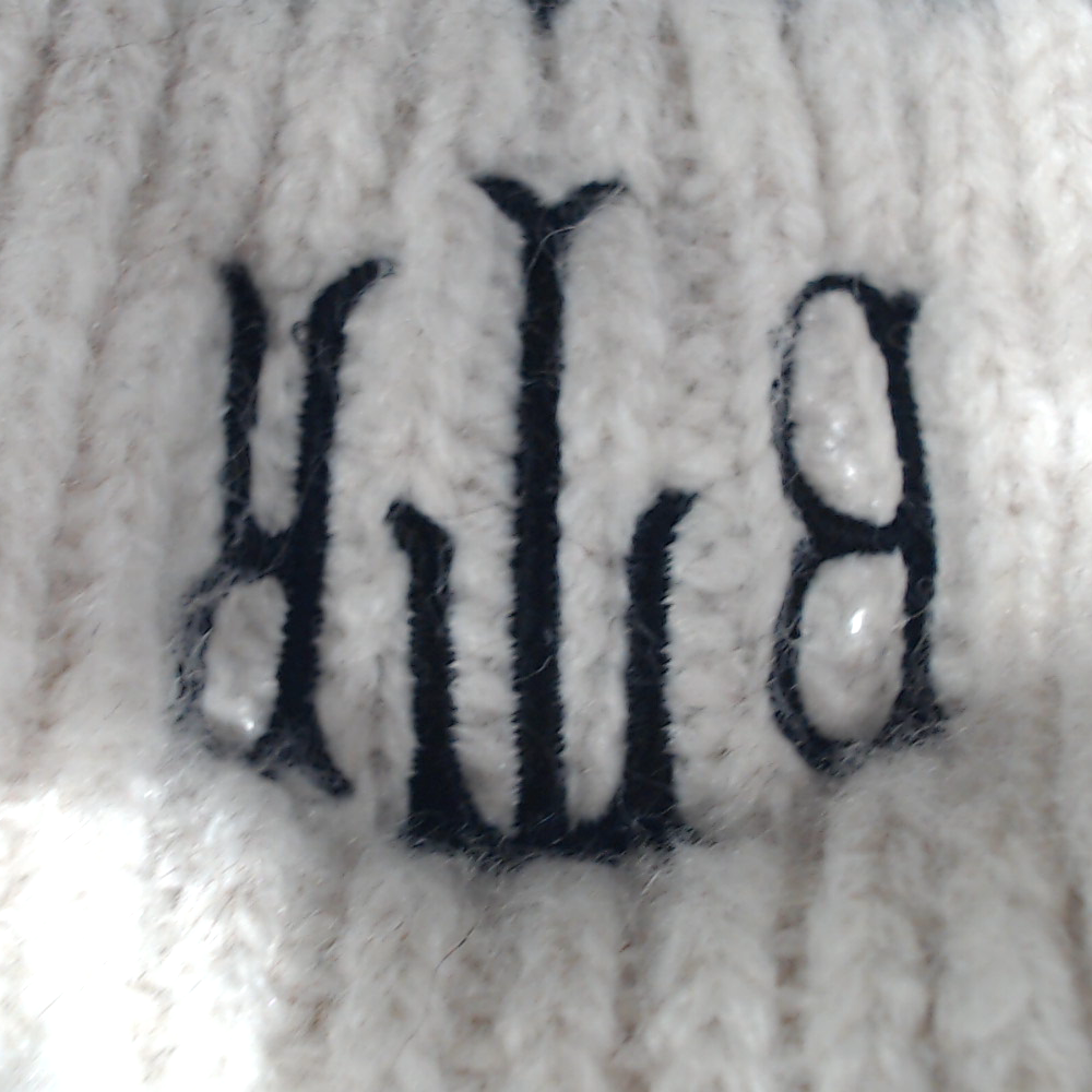 BLOOPER ACCESSORY: Monogrammed Embroidered Edge Beanie