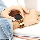 Monogrammed Scallop Watch Band | Tortoise