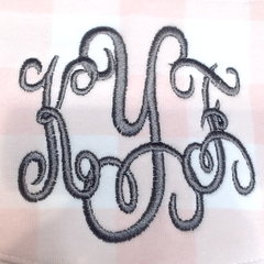 BLOOPER CLOTHING: Monogrammed Gingham Sweatshirt