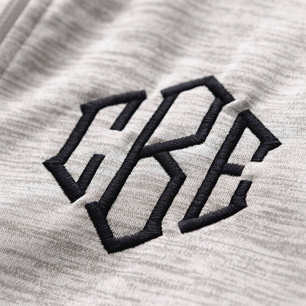 oatmeal brigham knit jacket up close
