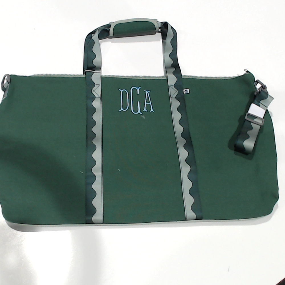 BLOOPER BAG: Monogrammed Weekend Bag