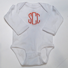 BLOOPER KIDS: Monogrammed Baby Long Sleeve Bodysuit
