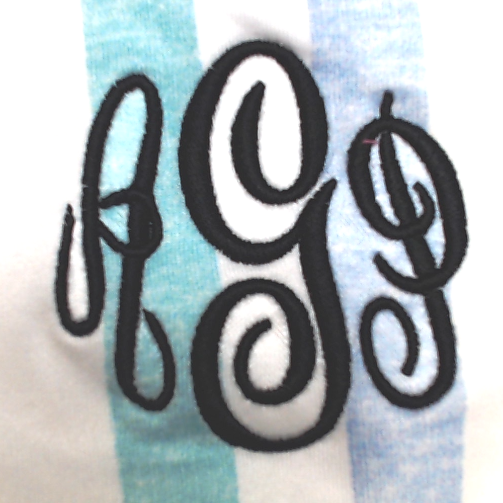 BLOOPER KIDS: Monogrammed Girls Ruffle Dress