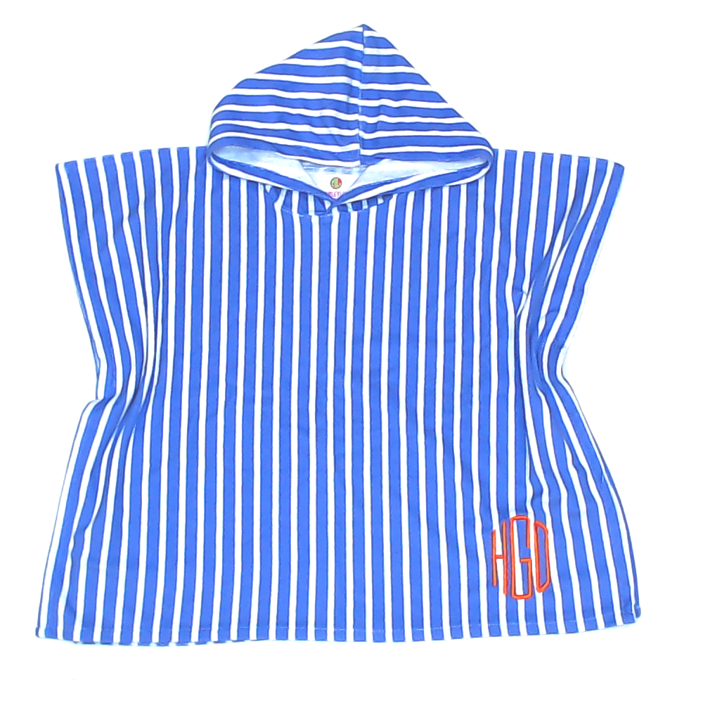 BLOOPER KIDS: Monogrammed Toddler Hooded Towel Poncho