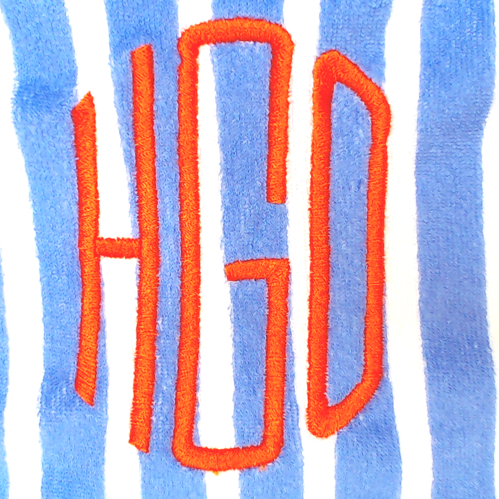 BLOOPER KIDS: Monogrammed Toddler Hooded Towel Poncho