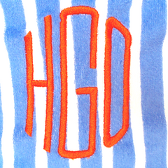 BLOOPER KIDS: Monogrammed Toddler Hooded Towel Poncho