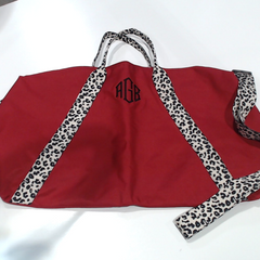 BLOOPER BAG: Monogrammed Weekend Bag