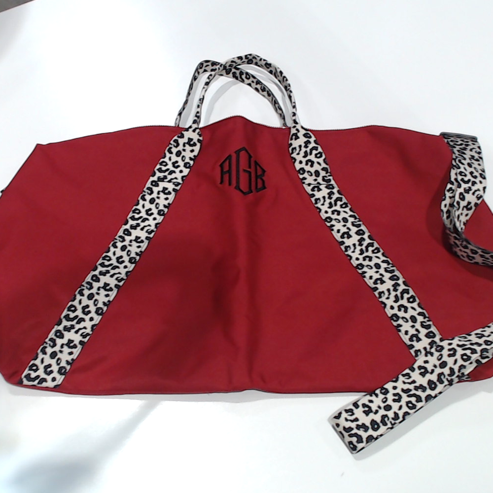 BLOOPER BAG: Monogrammed Weekend Bag