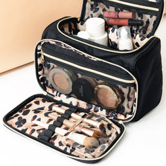 Monogrammed Carry All Toiletry Case | Classic Cheetah