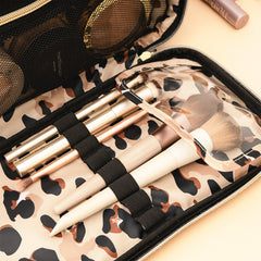 Monogrammed Carry All Toiletry Case | Classic Cheetah
