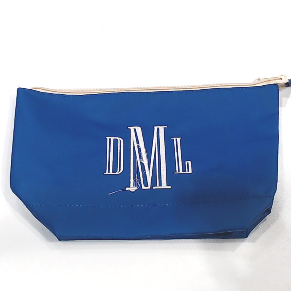 BLOOPER BAG: Monogrammed Splash Proof Zip Pouch