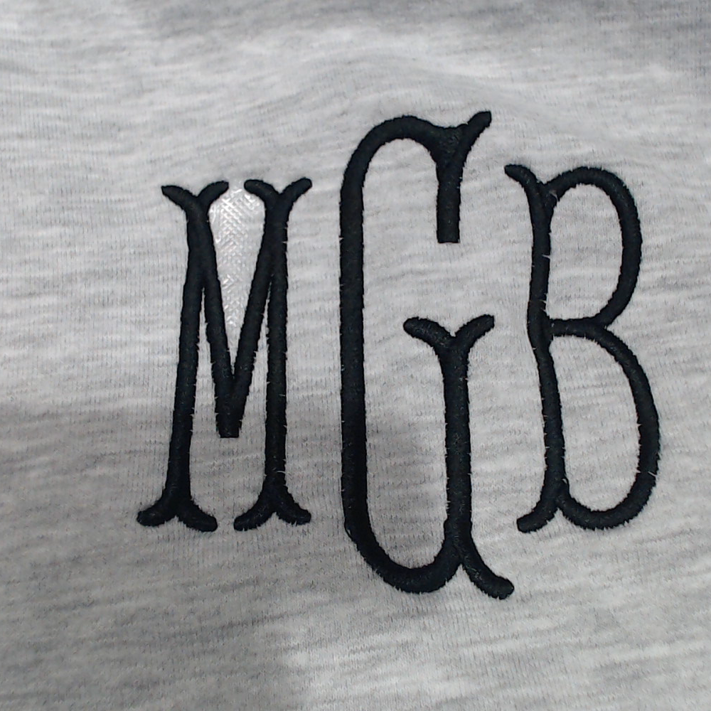 BLOOPER CLOTHING: Monogrammed Oversized Quarter Zip Pullover