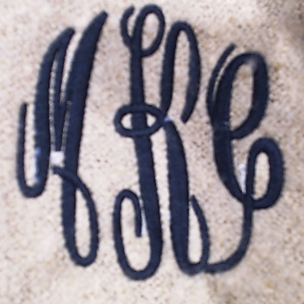 BLOOPER CLOTHING: Monogrammed Plaid Cowl Neck Poncho