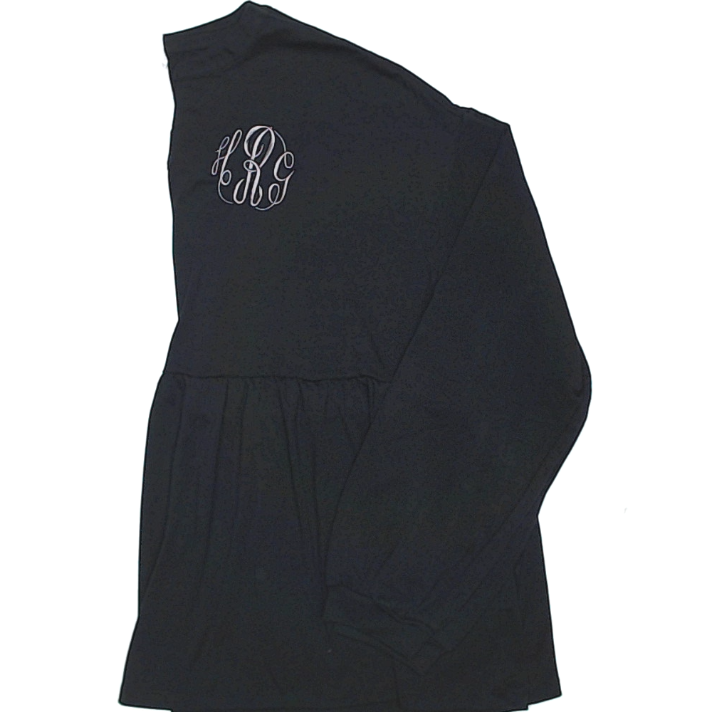 BLOOPER CLOTHING: Monogrammed Peplum Top